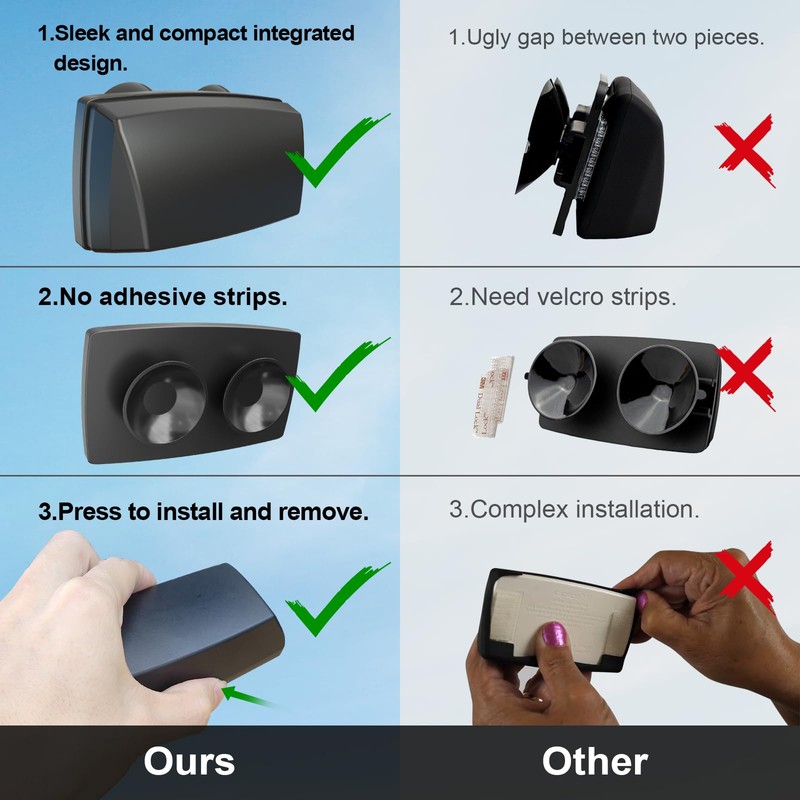EZ Pass Holder & Cover with Super Strong Suction Cups
