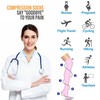 CHARMKING 3 Pairs Thigh High Compression Socks for Women and