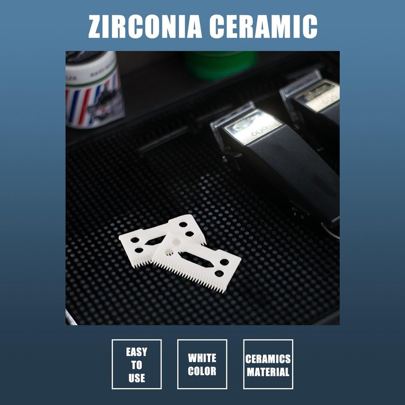 30Pcs 28 Teeth Zirconia Ceramic Clipper Blade for Senior Clipper