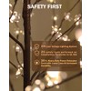 TYBEEU 6ft Lighted Cherry Blossom Tree, 240 Warm White LED,