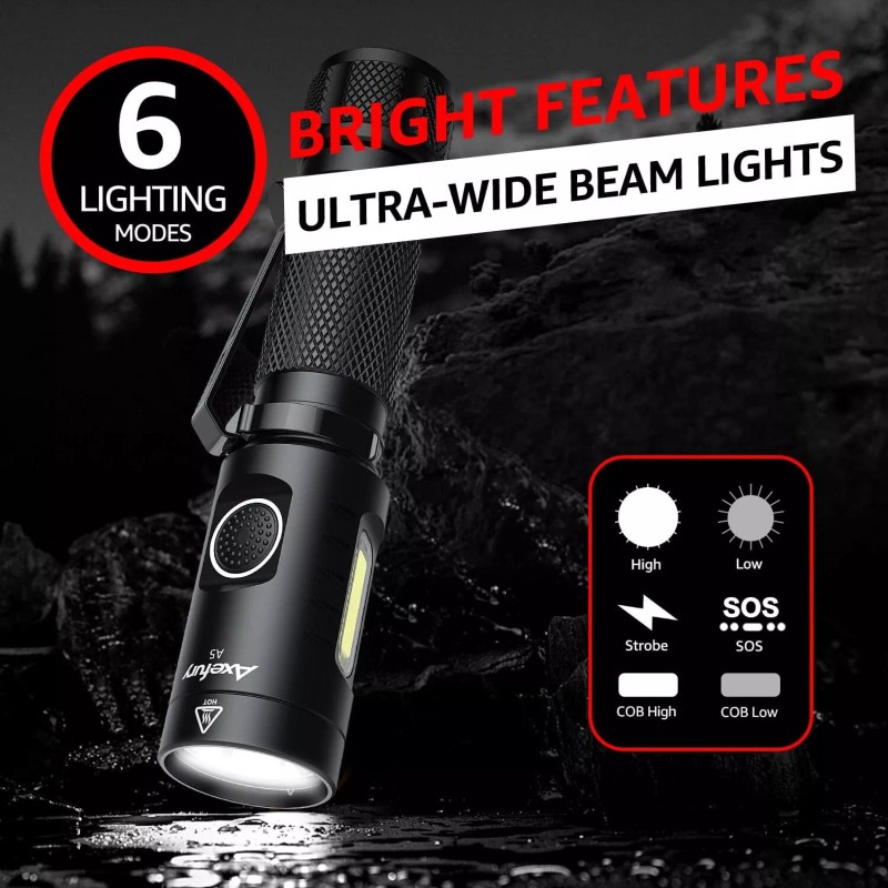 Axefury Qtu(2), Axefury A5 700 Lumens Tactical Waterproof Led 6