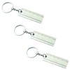 Komonee Work Tools Ruler Metal Keychains Labourer Apparatus Key Rings