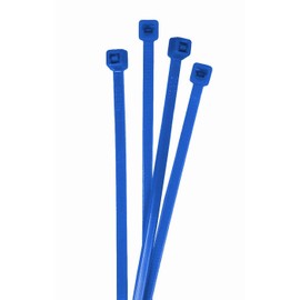Lumonic 100 x Cable Ties, 200 x 2.5 mm, Blue Cable Ties in Industrial Quality, Cable Ties, UV-Resistant, Cable Ties, Weatherproof, Cable Ties, Blue