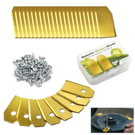 kiki fancy Robot Lawnmower Blades, 30pcs Stainless Steel Spare Blades Compatible with Husqvarna Automower Gardena for 105, 310, 315, 320, 420, 430x, r40i and More