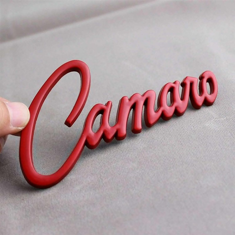 2Pc Camaro Emblem 3D Metal Badge Sticker Letter Nameplate Replacement