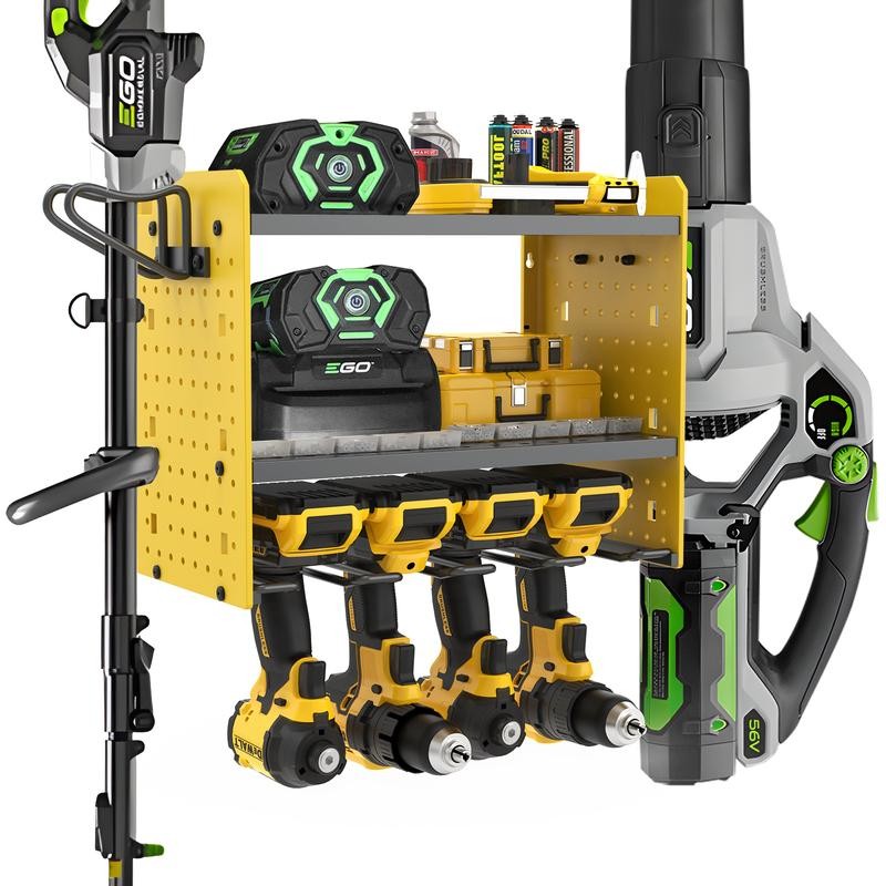 Leaf Blower and Weed Eater Rack - Adjustable Lawn Power