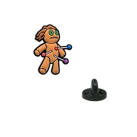 Voodoo Doll Apparel Pin Badge Pin Lapel Pin Unisex Yazzle Dazzle Worship Ritual Cajun Haiti Belief Louisiana Voodou Religion