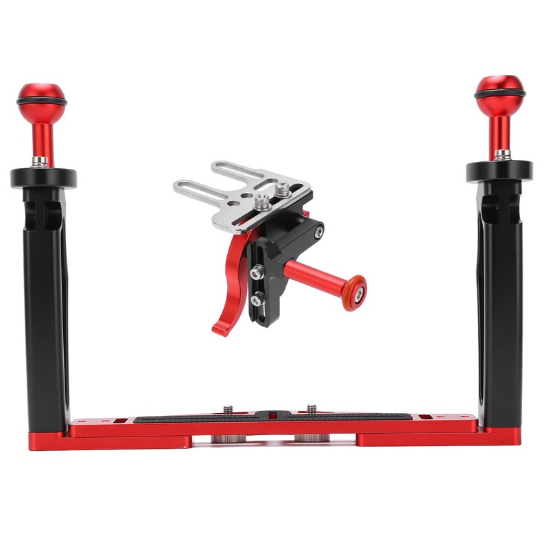 Dual Handle Tray Stabilizer Rig Diving Underwater Camera Housing Tray