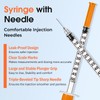 Medhome 0.5ml 31G 5/16inch Syringe, Individually Wrapped, Pack of 100