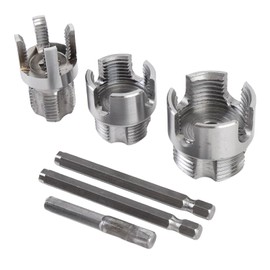 FTVOGUE Kit de Rostro de Tuberías de PVC HSS Herramienta de Corte de Rosca de Tubería G1/2 G3/4 G1 para Herramienta Eléctrica