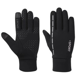 Spendeal Winter Gloves Women Men Ski Snow Gloves Liner Thermal Warm Touch Screen, Suit for Running, Cycling, Biking, Hiking, Driving, Walking, Typing, Freezer Work, Sports, Soccer, Gaming (Black)