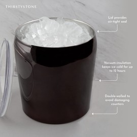 Cambridge Silversmiths 3-Quart Insulated Stainless Steel Ice Bucket, 0, RAINBOW