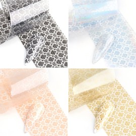 European Style Nail Foil Transfer Stickers Nail Art Supplies, 10 Flowers Patterns Nail Foils Designs Western Floral Nail Art Decals for Acrylic Nails Polish Supplies DIY Fingernail Charms Decorations