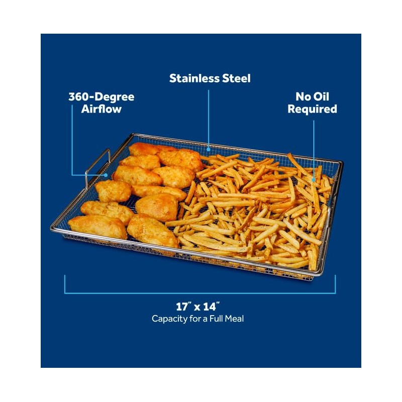 GE Large Capacity Air Fry Basket, Convenient Size, Fits 27"