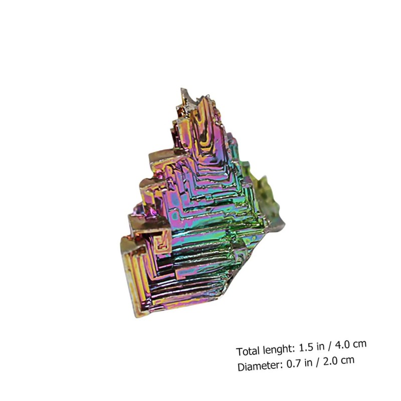 ULTECHNOVO 2pcs Natural Metal Crystal Block Educational Mineral for Classroom