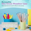 Dry Erase Number Line, Double Sided Whiteboard, 1 Pack 4x12,
