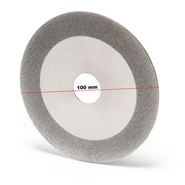 Diamond Grinding Wheel, 100 mm/20 mm, for Saw Blade Sharpener, Wedge-Shaped for Smaller Saw Teeth