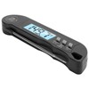 Folding Alarm Thermometer Electronic Barbecue Thermometer Food Temperature Measuring MeterBlack