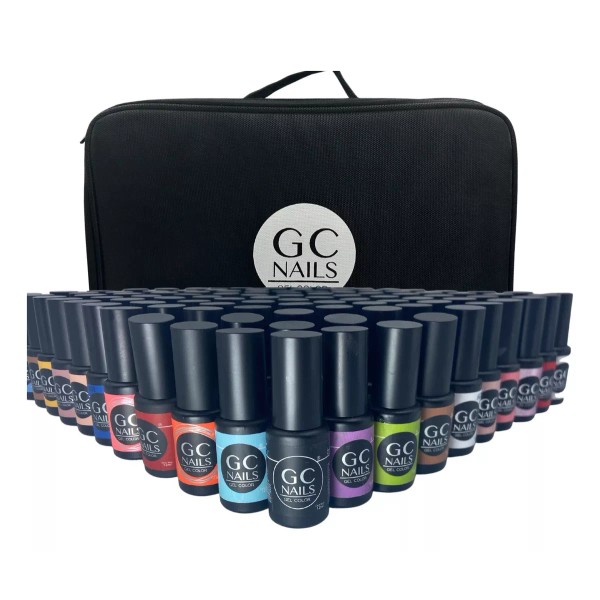 GC Nails Kit 50 Belcolor Gel Semipermanente + Maletin. Uñas. Gc Nails Color Variado
