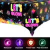 3 Pcs Glow Party Table Covers Neon Party Tablecloths Glow