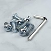 25 x pan head screws with hexagon socket, galvanised, stainless