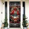 Saoplasa Christmas Cardinal Door Cover Decoration 71 x 35 Inch