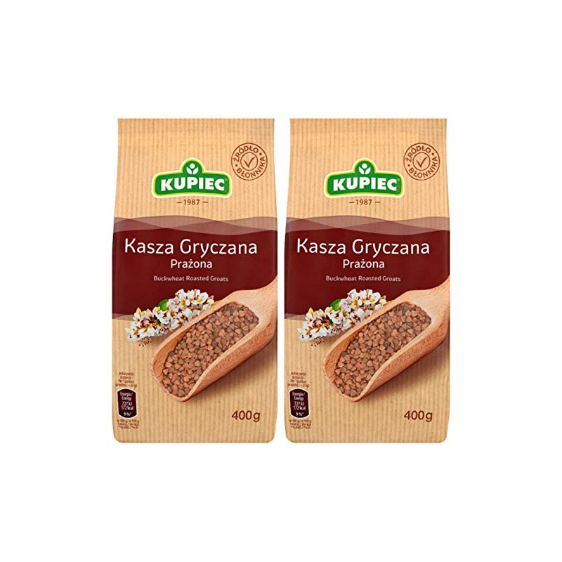 Kupiec Buckwheat Roasted Groats 400g (14.1 oz) From Poland Pack