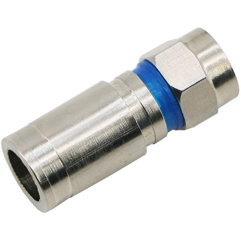 PASOW Compression RG6 F Connector Coax Coaxial Adapter Plug for