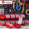 KADAX Stacking Box with Lid, Storage Box Made of PP