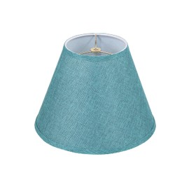 Aspen Creative 32078, Transitional Empire Shape Spider Construction Lamp Shade, Teal, 6" Top x 12" Bottom x 9" Slant Height