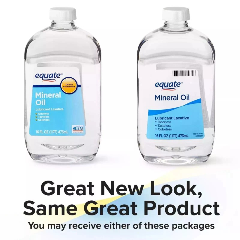 Equate Mineral Oil Lubricant Laxative Liquid for Constipation, 16 fl