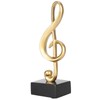AUNMAS Figura de Nota Musical, Estatua de Nota Musical Dorada