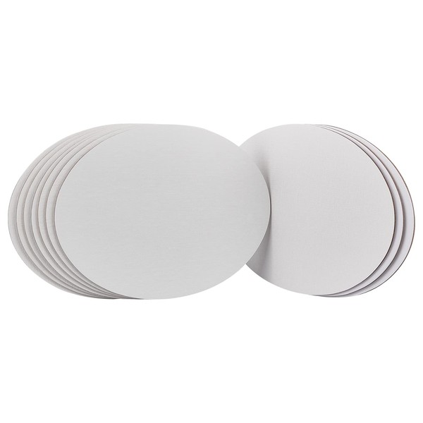 NBEADS 10 Pcs Canvas Panels, Artist Canvas Board Oval Blank