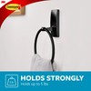 Command Hand Towel Holder Matte Black with Water Resistant Command
