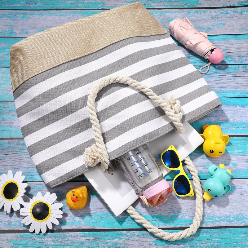 patinadrift Beach Bag Large Beach Tote Bag with Zip, Waterproof