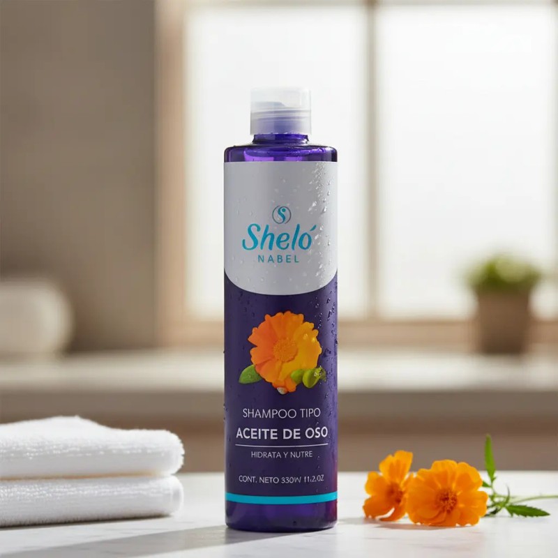Shampoo Tipo Aceite Oso Shelo Nabel 530ml Hidrata Nutre