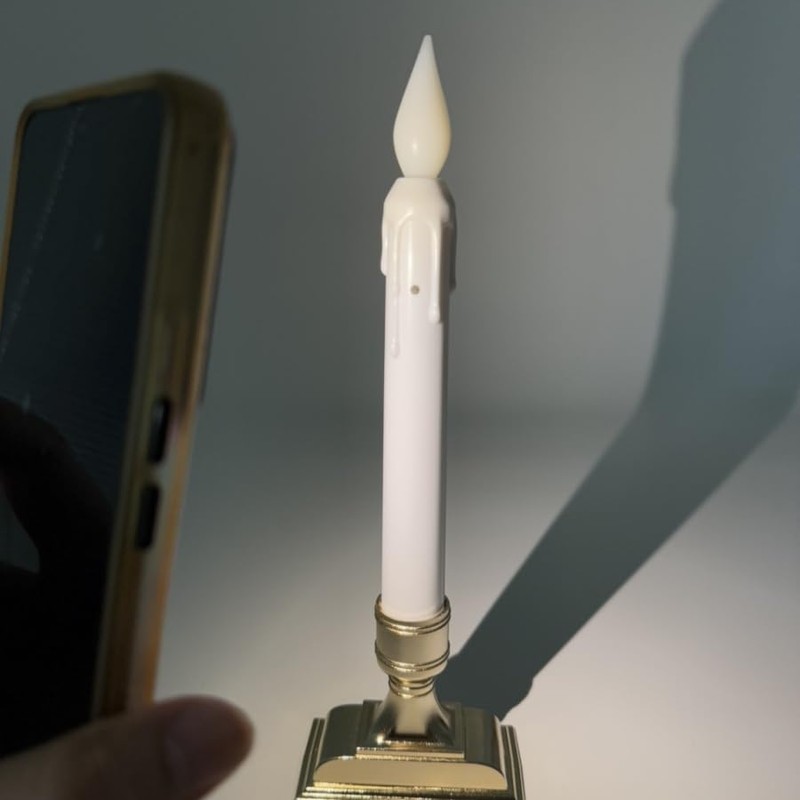 Meigic 6 Pcs Window Candles with Sensor Dusk to Dawn,