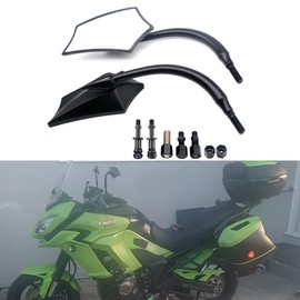 Universal 8mm 10mm Motorcycle Rearview Side Mirrors Fits For Harley Breakout Street Glide Kawasaki Suzuki Cruiser Bike Sports