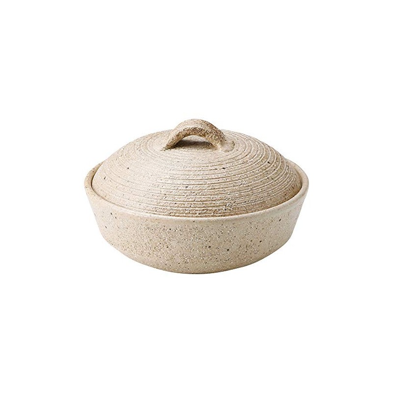 Marui Ceramics Iga Ware Hechimon Small Pot White Birch MR-3-3524