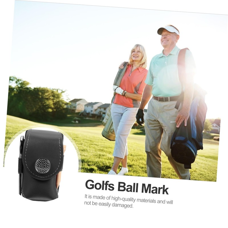 KOMBIUDA 2sets Golf Marker Divot Tool Golf Tee Bag Set