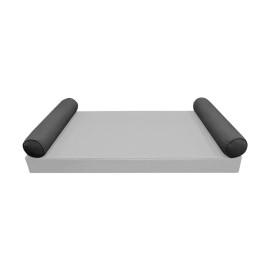 |SLIPCOVER ONLY| S5 Piped Trim Bolster Pillow SlipCover Full Size 52" x 8" AD003