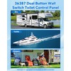 36387 Wall Switch, Tecma RV Toilet Silence Plus with 11.8ft