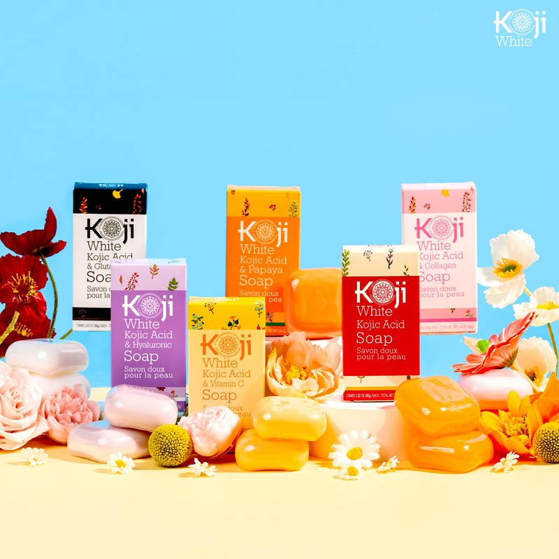 Koji White Kojic Acid & Vitamin C Brightening Soap, Hydrating