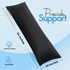 Utopia Bedding Full Body Pillow for Adults (Black, 20 x