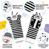 AJsupojouet Baby Rattle Socks & Wrist Toys 0-12 Month，High Contrast