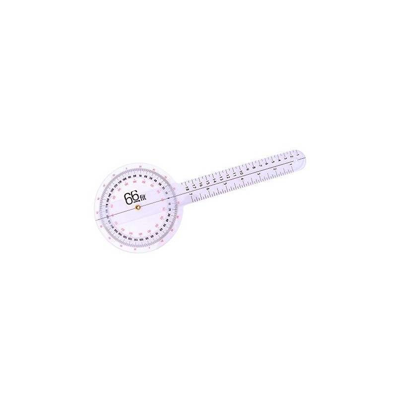 66fit Goniometer Plastic 12" - Angle Medical Joint Measuring Ruler