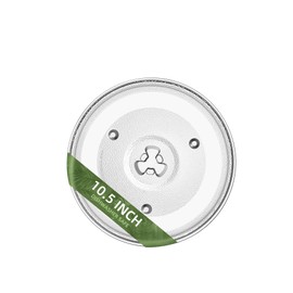 Gemroom 10.5" Microwave Turntable Compatible with Emerson 252100500497, 10 1/2 inch Replacement Microwave Glass Plate for Hamilton Beach, Oster MP-P23