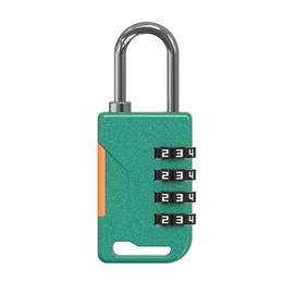 UP Security Combo Lock for Gym Locker, Versatile Small Padlock Combination, Travel Luggage Padlocks, 4 Digit Combination Lock for Locker, Cabinet, Suitcase Zipper, Storage Unit, Outdoor Use (Green)