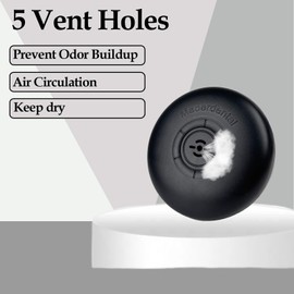 Maoerdental 2 Pack Retainer Case,Aligner Case with Vent Holes, Compatible with Invisalign, Mouth Guard Case，Portable Slim Travel Cute Orthodontic Retainer Case (Black Purple+Black Cyan)