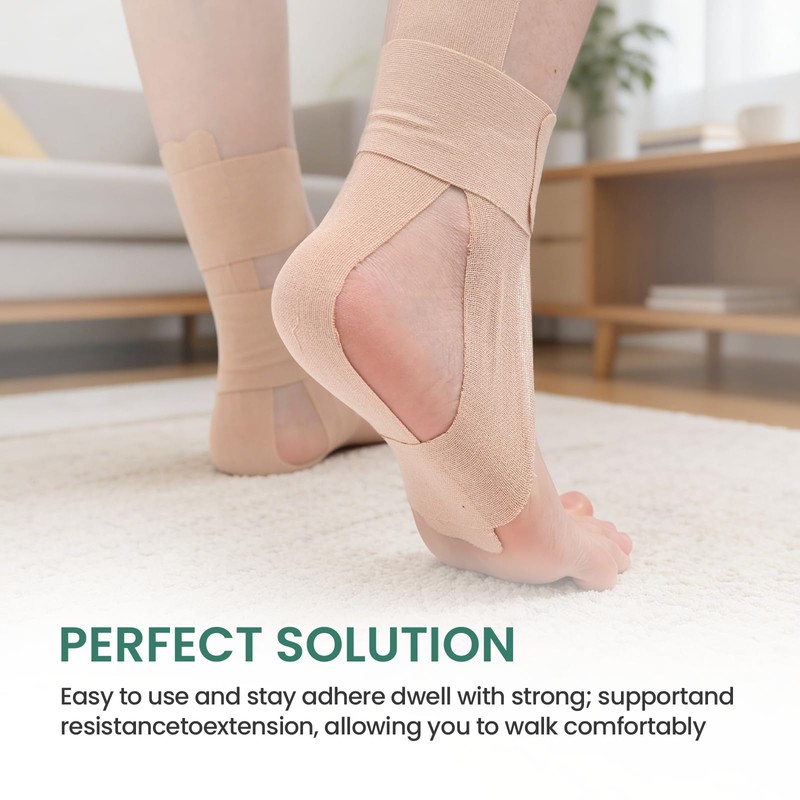 Kinesiology Tape, 24 Precut Ankle Tape, Provide Support for Ankle